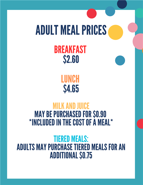 Adult Meal Prices